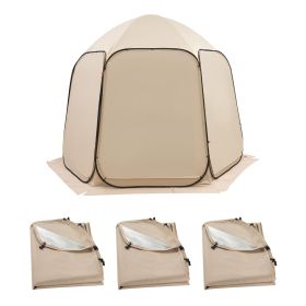 Sun Shade Sail Canopy Covers, Fit for 10 x 9.2 ft Screen House Tent, Sun Protection, 5.51 x 4.23 ft 300D Oxford Silver-Coated Fabric