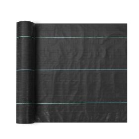 Weed Barrier Landscape Fabric, 6.5*330FT Heavy Duty Garden Weed Fabric, Woven PP Weed Control Fabric, Driveway Fabric