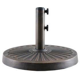 Sunshade Base For Courtyard Market, A 30-pound Durable Round Outdoor Stand, With A Resin Base And Iron Frame (Option: 18)