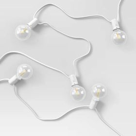 20 LED Outdoor Globe String Lights, Waterproof Patio Decor Lights (Option: White)