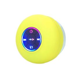 BTS07 Large Suction Cup Waterproof Bluetooth Audio With Light (Option: Yellow)
